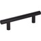 Jeffrey Alexander 96 mm Center-to-Center Matte Black Key West Cabinet Bar Pull 152MB - alternate 1